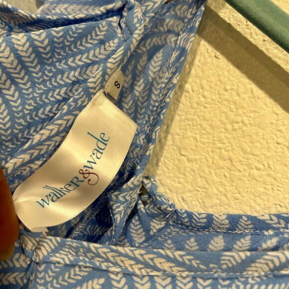 Walker & Wade Cold Shoulder Maxi -  Carly Dress/ Periwinkle Palm Size Small  NWT - Picture 11 of 12